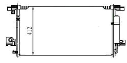 LANCER {Outlander/C-Crosser/4007 07-} КОНДЕНСАТОР КОНДИЦИОНЕРА 
