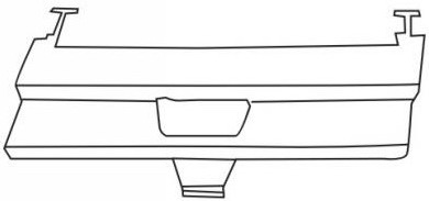 W124 РЕШЕТКА БАМПЕРА ПЕРЕДН С ОТВЕРСТИЯМИ П/КОНДИЦ (Тайвань)