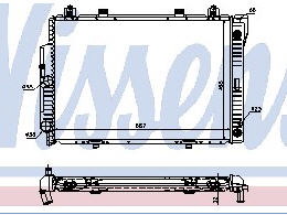 W140 РАДИАТОР ОХЛАЖДЕНИЯ 