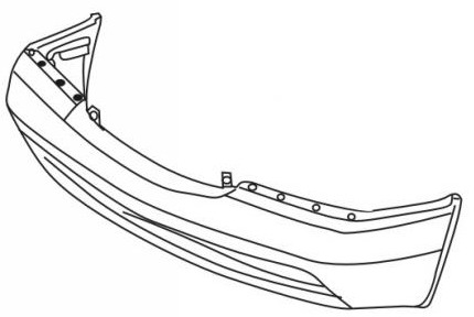W140 БАМПЕР ПЕРЕДНИЙ БЕЗ ОТВЕРСТИЙ П/ДАТЧ (Тайвань) ГРУНТ