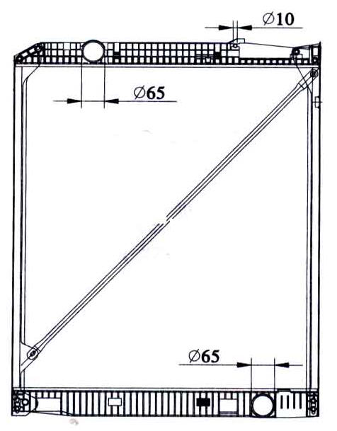 ACTROS {950 x 818 mm} РАДИАТОР ОХЛАЖДЕНИЯ 