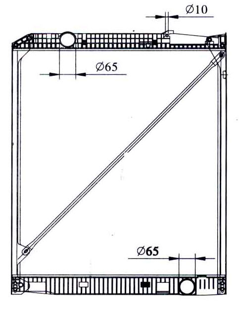 ACTROS {1015 x 818 mm} РАДИАТОР ОХЛАЖДЕНИЯ 