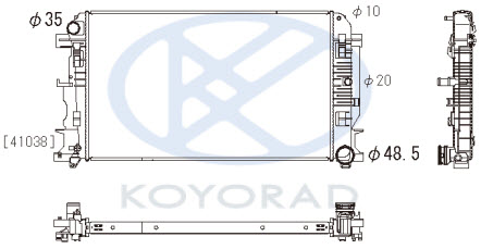 SPRINTER {CRAFTER 06-} РАДИАТОР ОХЛАЖДЕНИЯ  MT (KOYO)