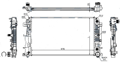 SPRINTER {CRAFTER 06-} РАДИАТОР ОХЛАЖДЕНИЯ  AT