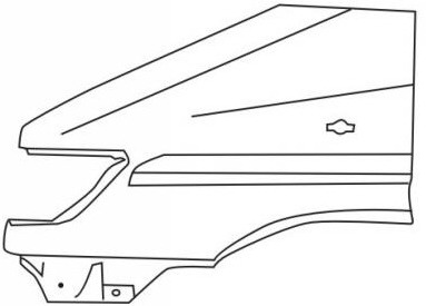 SPRINTER КРЫЛО ПЕРЕДНЕЕ ЛЕВОЕ С ОВАЛЬН ОТВ П/ПОВТОРИТЕЛЬ (Тайвань)