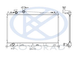 6 РАДИАТОР ОХЛАЖДЕНИЯ 1.8 2 MT (KOYO)