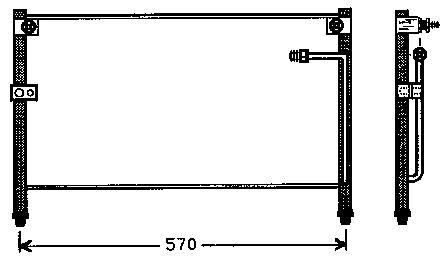 626 {MX-6 93-} КОНДЕНСАТОР КОНДИЦИОНЕРА 