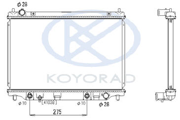 DEMIO {Mazda 2 02-06/Verisa 02-} РАДИАТОР ОХЛАЖДЕНИЯ AT (KOYO)