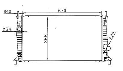 3 {+ FD FOCUS 05- / C-MAX 03-/ VV S40 04-} РАДИАТОР ОХЛАЖДЕНИЯ 1.3 1.6 2