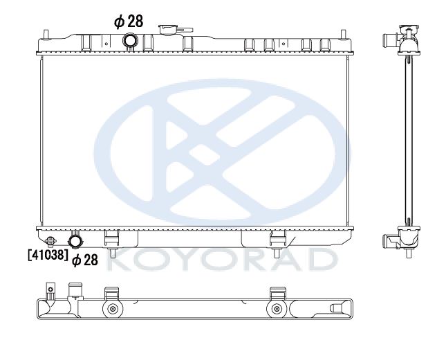 ALMERA CLASSIC РАДИАТОР ОХЛАЖДЕНИЯ MT (KOYO)