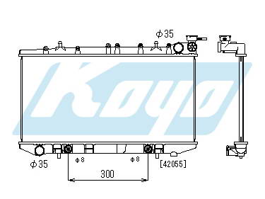 ALMERA РАДИАТОР ОХЛАЖДЕНИЯ AT 1.4 1.6 1.8 (KOYO)