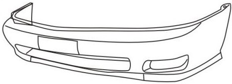 B14 {GLE,GXE,SE,XE} БАМПЕР ПЕРЕДНИЙ (Тайвань) ГРУНТ