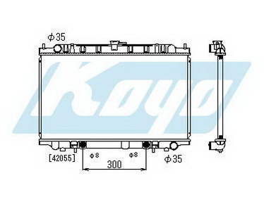 MAXIMA QX РАДИАТОР ОХЛАЖДЕНИЯ AT 2 3 (KOYO)