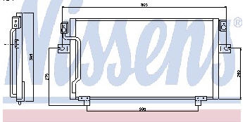 MAXIMA QX {10/94-06/96} КОНДЕНСАТОР КОНДИЦИОНЕРА 