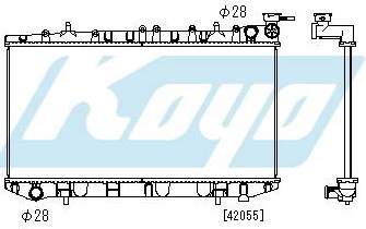 N14 РАДИАТОР ОХЛАЖДЕНИЯ MT 1.8 (KOYO)