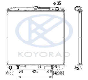 PATFINDER РАДИАТОР ОХЛАЖДЕНИЯ AT 4 (бензин) (KOYO)
