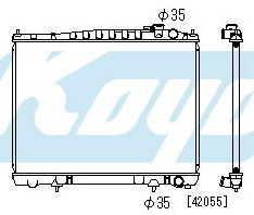 PATFINDER {+TERRANO/QX4} РАДИАТОР ОХЛАЖДЕНИЯ MT 3.3 (KOYO)