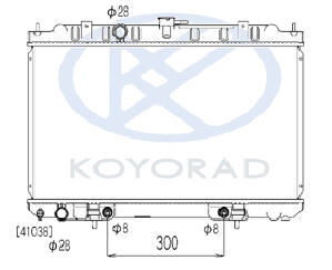 BLUEBIRD SYLPHY {ALMERA 02-/ P!2 02-} РАДИАТОР ОХЛАЖДЕНИЯ AT (дизель)