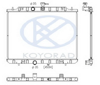 X-TRAIL РАДИАТОР ОХЛАЖДЕН 2 MT (KOYO)