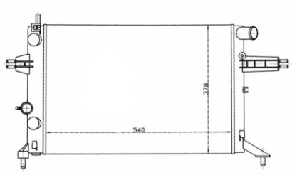 ASTRA РАДИАТОР ОХЛАЖДЕНИЯ 