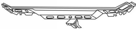 VECTRA БАЛКА СУППОРТА РАДИАТ НИЖН ЦЕНТРАЛ БЕЗ КОНДИЦИОНЕРА 1.7 (дизель) 1.8 2 (Тайвань)