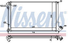 406 РАДИАТОР ОХЛАЖДЕНИЯ (NISSENS) (NRF) (GERI) 