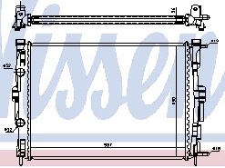 MEGANE РАДИАТОР ОХЛАЖДЕНИЯ 