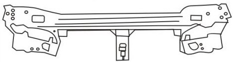 MEGANE СУППОРТ РАДИАТОРА (Тайвань)