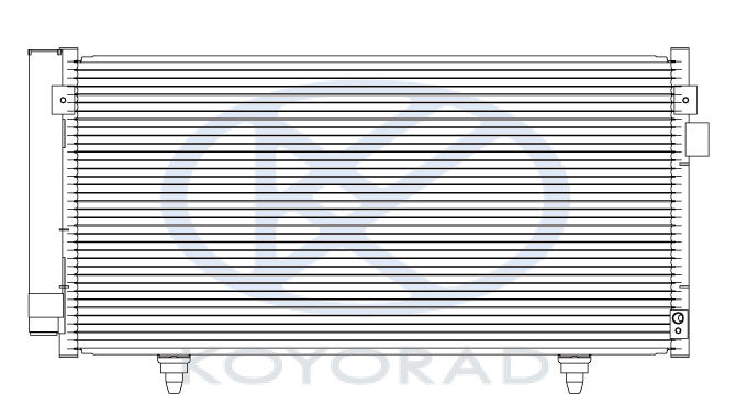 IMPREZA {FORESTER 07-} КОНДЕНСАТОР КОНДИЦИОНЕРА (KOYO)