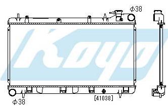 IMPREZA РАДИАТОР ОХЛАЖДЕНИЯ MT 1.5 1.6 1.8 2 (KOYO)