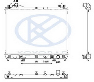 G.VITARA РАДИАТОР ОХЛАЖДЕНИЯ 1.6 AT (KOYO)
