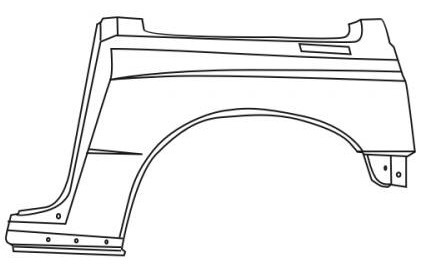 VITARA КРЫЛО ЗАДН ЛЕВ (3 дв) (Тайвань)