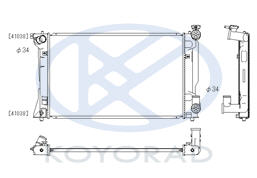 AVENSIS РАДИАТОР ОХЛАЖДЕН MT 2.4 (KOYO)