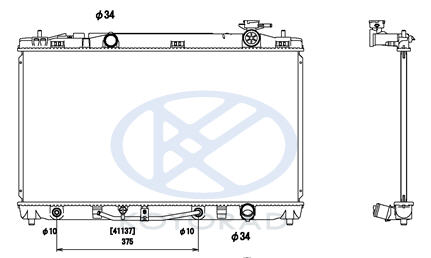 CAMRY РАДИАТОР ОХЛАЖДЕНИЯ AT 2.4 (KOYO)