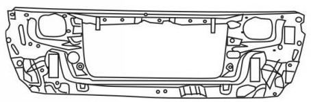 CAMRY СУППОРТ РАДИАТОРА (Тайвань)