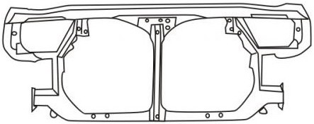 CAMRY СУППОРТ РАДИАТОРА (Тайвань)