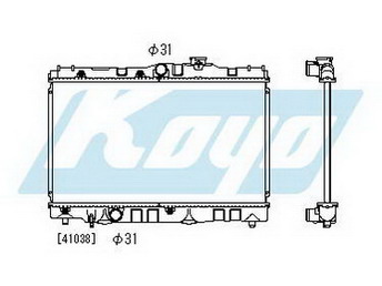 COROLLA {CARINA II 88-91 1.6} РАДИАТОР ОХЛАЖДЕНИЯ 1.3 MT (KOYO)
