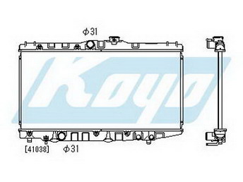 COROLLA РАДИАТОР ОХЛАЖДЕНИЯ MT 1.5 1.6 (KOYO)