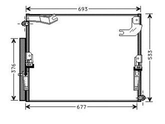 LANDCRUISER {LX470} КОНДЕНСАТОР КОНДИЦИОНЕРА С 2 КОНДИЦИОНЕРА