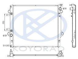 PRADO РАДИАТОР ОХЛАЖДЕНИЯ AT 4 (KOYO)