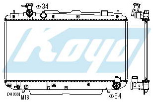 RAV4 РАДИАТОР ОХЛАЖДЕНИЯ MT 2 (KOYO)