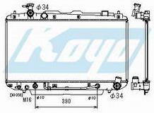 RAV4 РАДИАТОР ОХЛАЖДЕНИЯ AT 2 (KOYO)