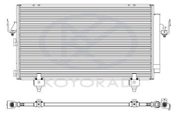 RAV4 КОНДЕНСАТОР КОНДИЦИОНЕРА (KOYO)