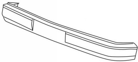 740 {760} БАМПЕР ПЕРЕДНИЙ (Тайвань) ЧЕРН