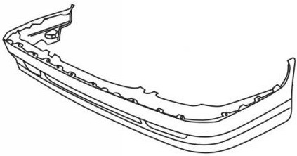 850 БАМПЕР ПЕРЕДНИЙ ЛИТОЙ С СПОЙЛЕР (Тайвань) ГРУНТ