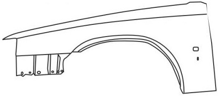 960 {S90 97-} КРЫЛО ПЕРЕДНЕЕ ЛЕВОЕ (Тайвань)