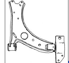 GOLF {Jetta 05-/Octavia 04-/A3 03-/Caddy 04-} РЫЧАГ ПЕРЕДНЕЙ ПОДВЕСКИ ПРАВ НИЖН (Тайвань)