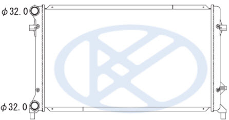 GOLF {+ AU A3 03-/ SD OCTAVIA 04-/PASSAT 05-} РАДИАТОР ОХЛАЖДЕНИЯ (KOYO)