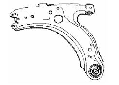 GOLF {Bora 98-/Beetle 98-/A3 96-/Octavia 96-/Toledo 99-} РЫЧАГ ПЕРЕДНЕЙ ПОДВЕСКИ ЛЕВ И ПРАВ НИЖН (Тайвань)